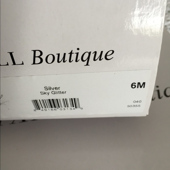 Silver glitter sandals worn once - Picture 3 of 6